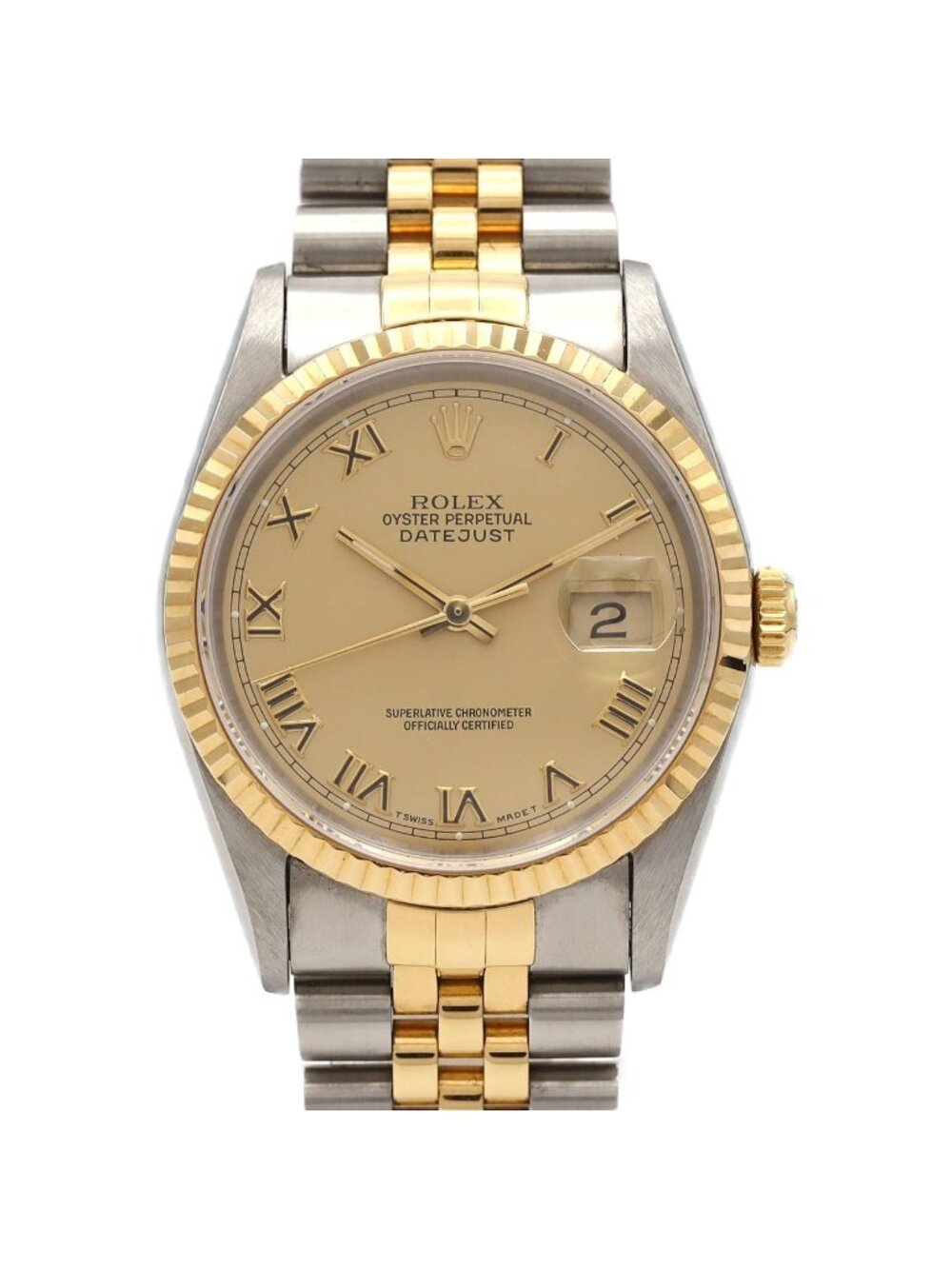 Rolex Datejust Stainless Steel Yellow Gold Automatic Watch